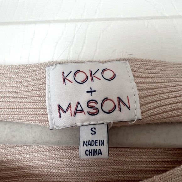 Koko & Mason Scoop Neck Oversized Sweater - Picture 4 of 4